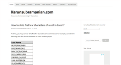Desktop Screenshot of karunsubramanian.com