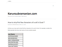 Tablet Screenshot of karunsubramanian.com